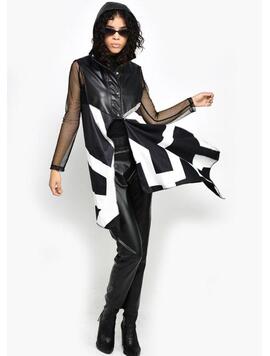 Cardigan Dama CoolStyle Negru Alb